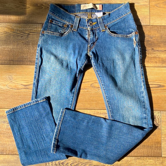 Levi's Jeans Vintage Low Slouch Straight Leg Levis 54 Size Short